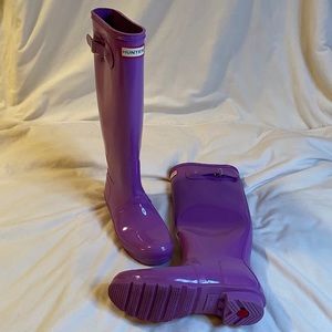 Hunter Tall Rain boots Light Purple women’s size 8